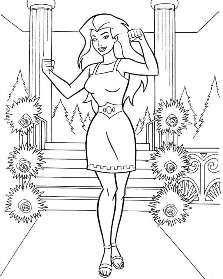 Wonder Woman k Vymalování omalovánka