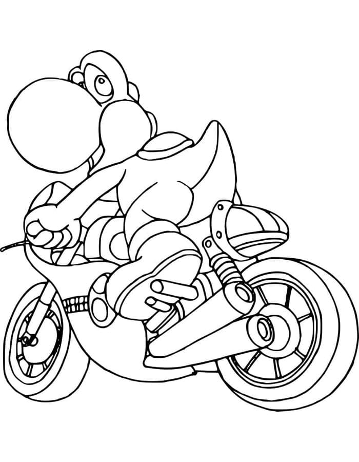 Yoshi Zdarma Tisknutelný omalovánka