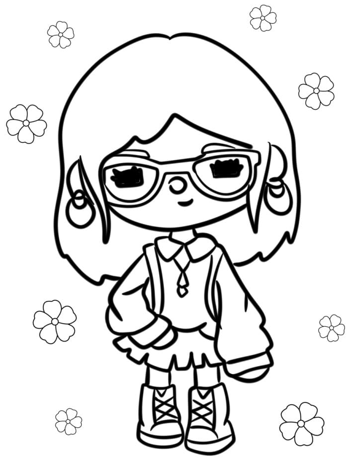 Zábavná Toca Boca omalovánka