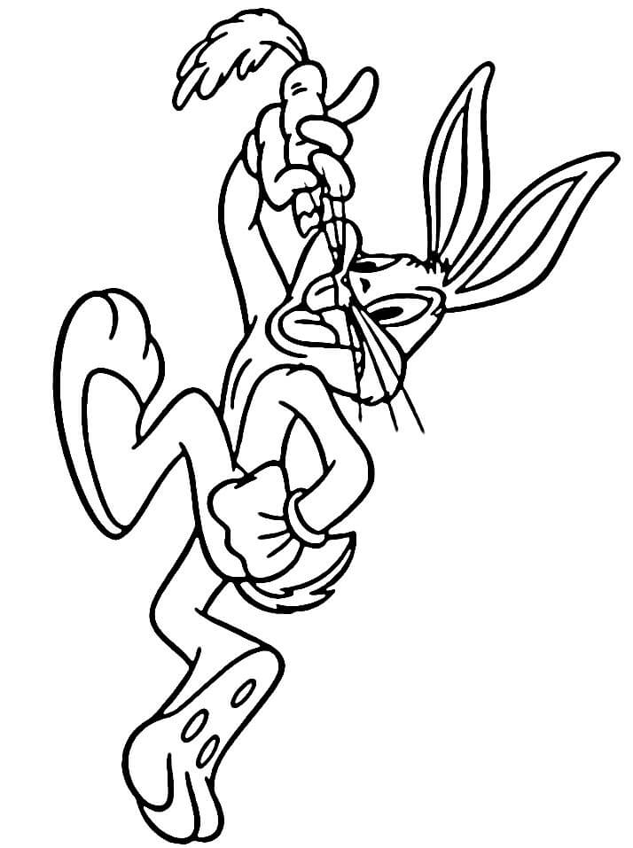 Zábavný Bugs Bunny omalovánka