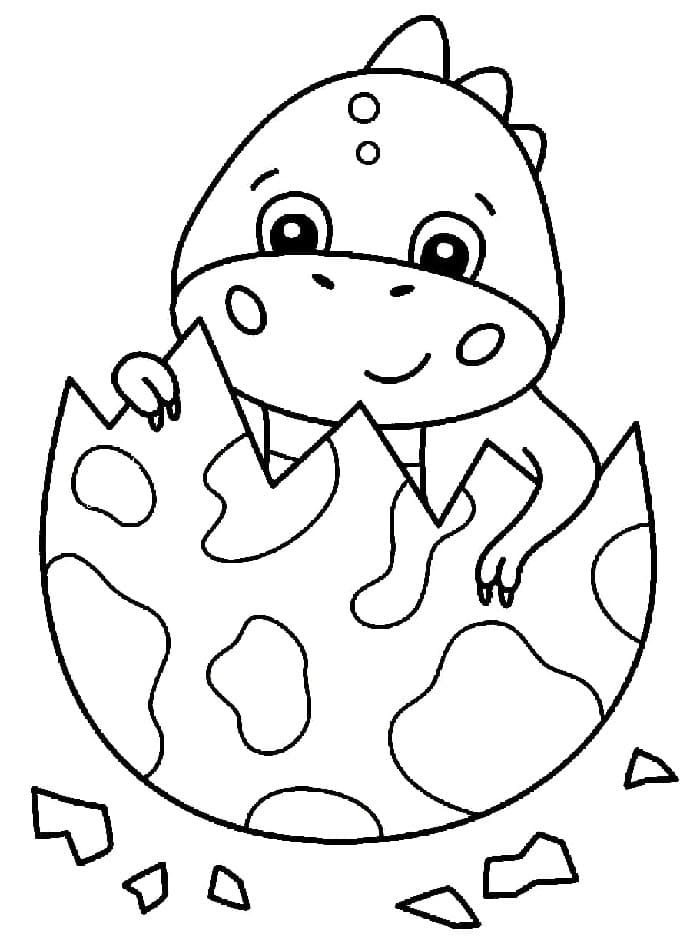 Zábavný Dinosaurus omalovánka