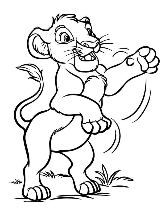 Zábavný Lví Král omalovánka