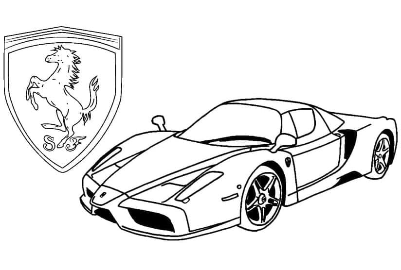 Základní Ferrari omalovánka