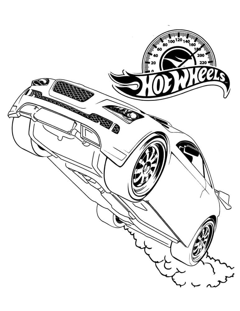 Základní Hot Wheels omalovánka
