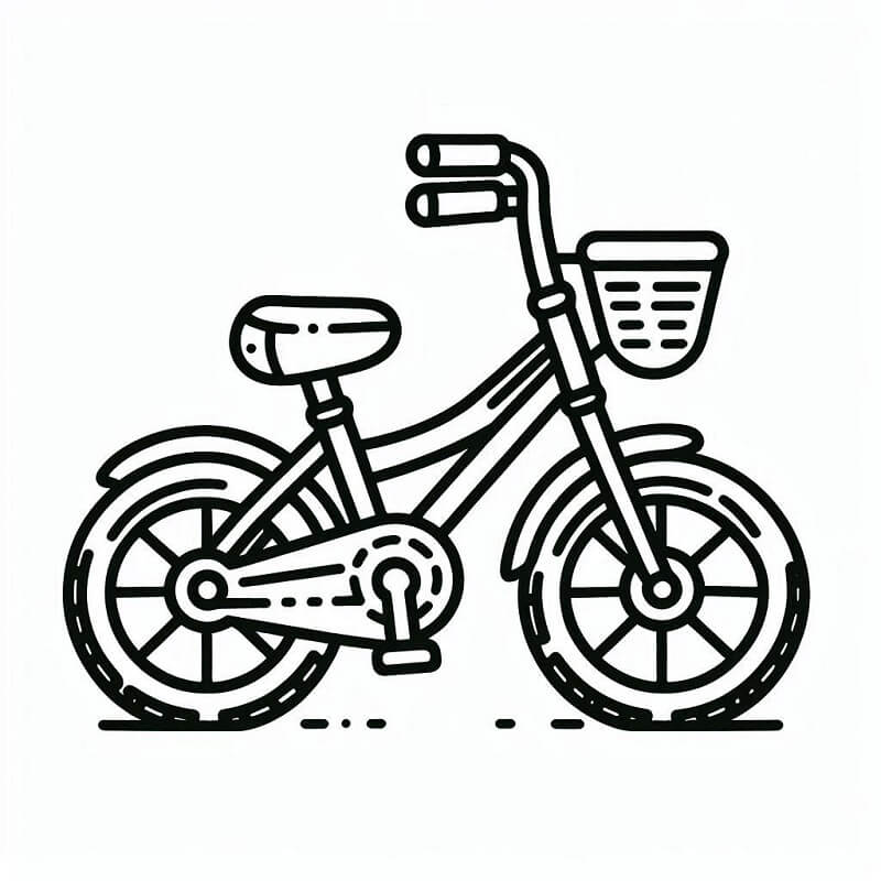 Základní Jízdní Kolo omalovánka