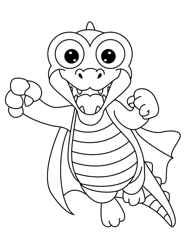 Základní Krokodýl omalovánka