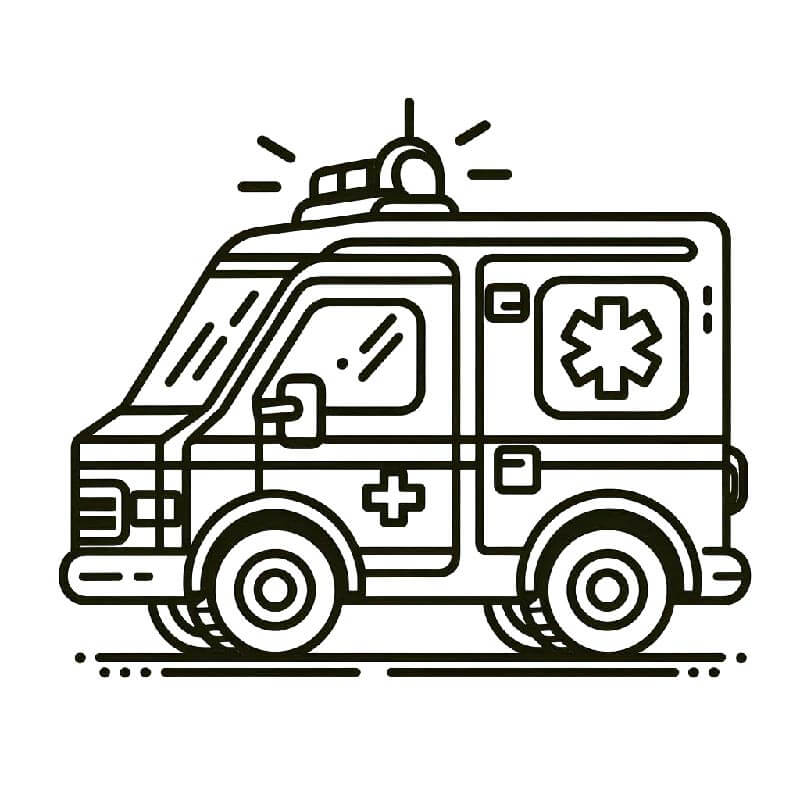 Základní Sanitka omalovánka