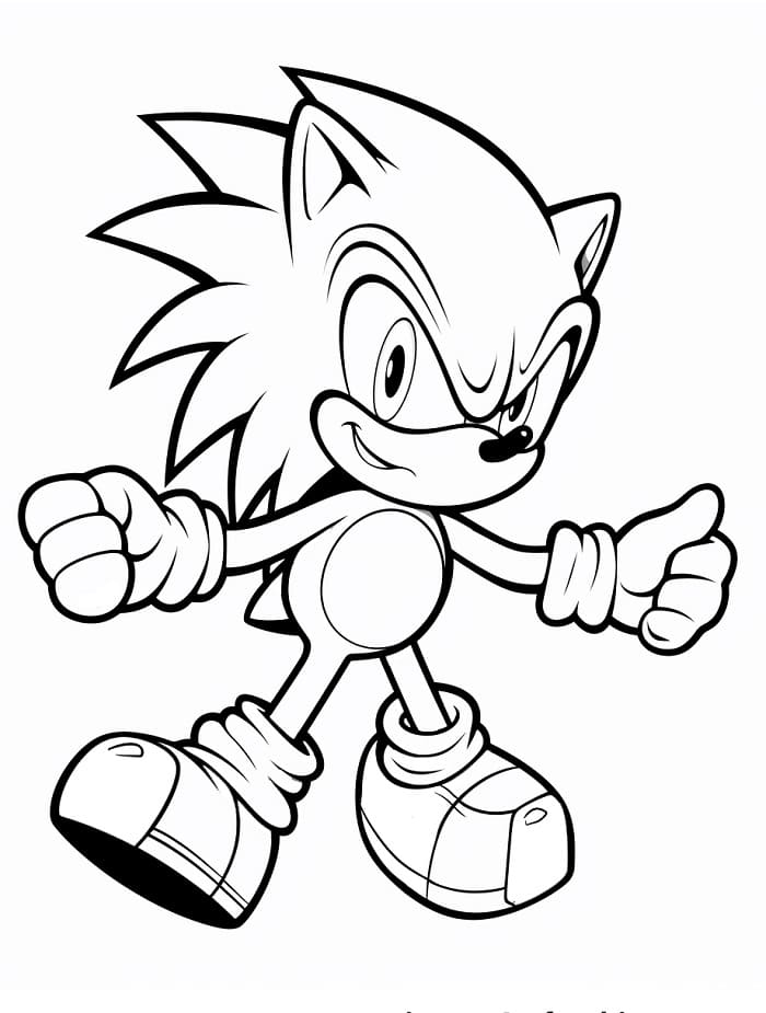 Základní Sonic omalovánka