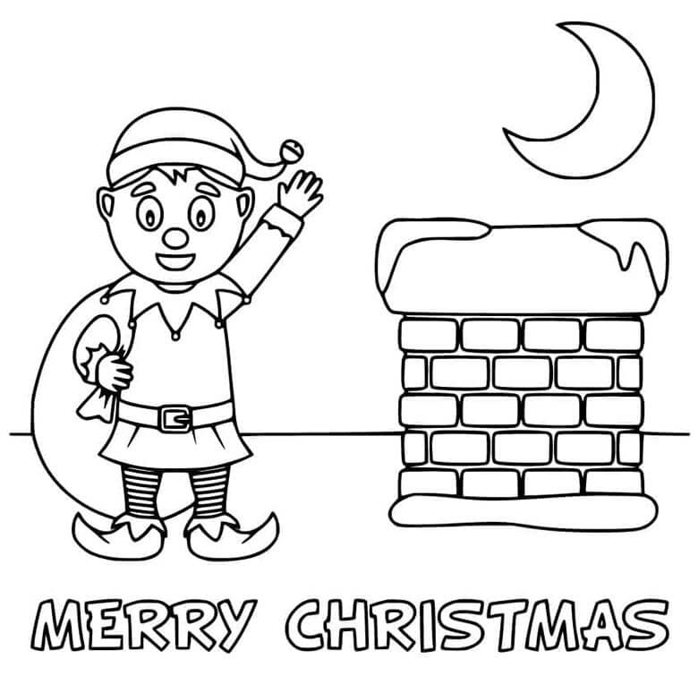 Základní Vánoce omalovánka