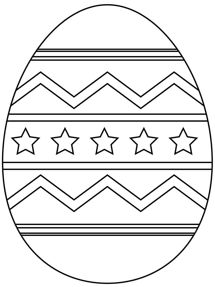 Základní Velikonoční vajíčko omalovánka