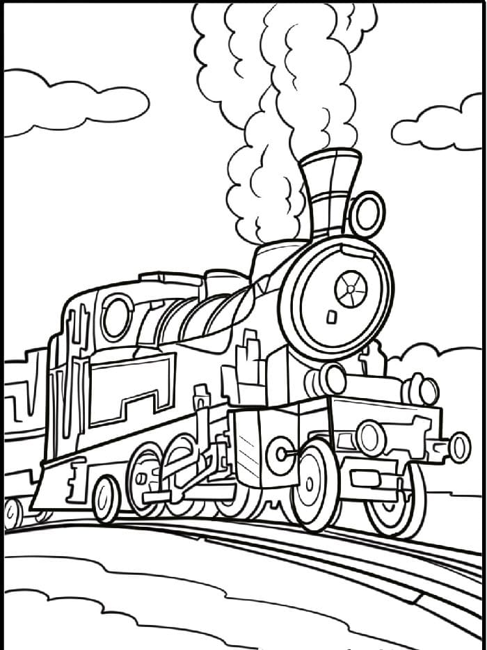 Základní Vlak omalovánka