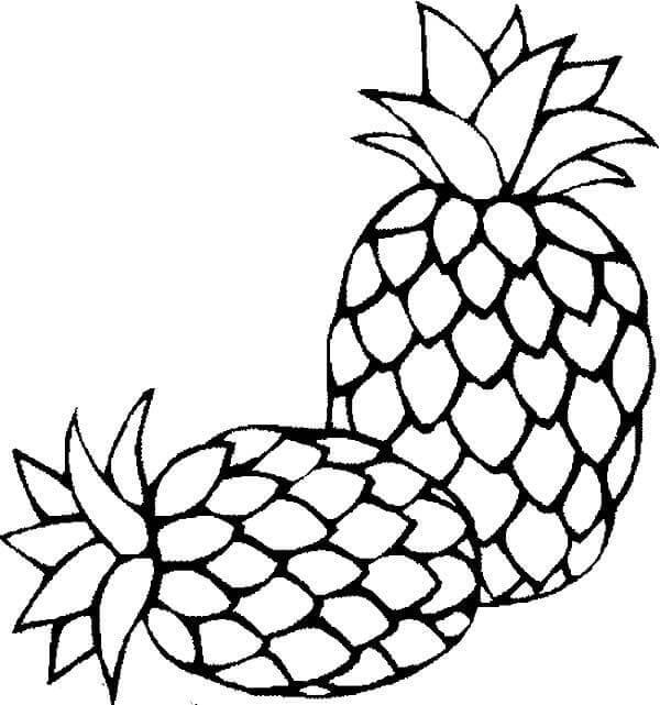 Zdarma Ananas pro Malé Děti omalovánka