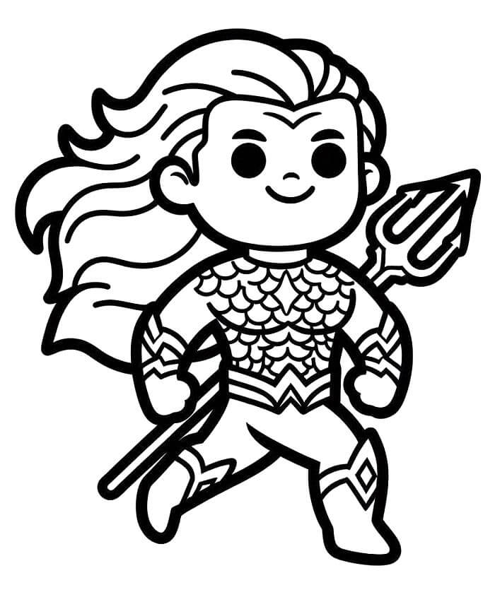 Zdarma Aquaman Obrázek omalovánka