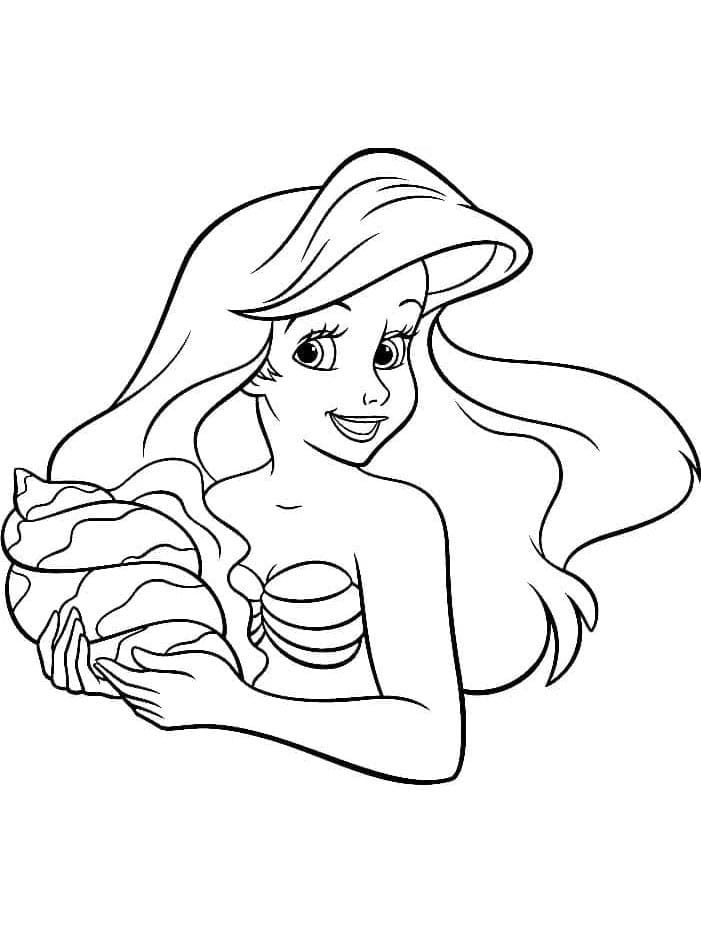 Zdarma Ariel k Tisku pro Děti omalovánka