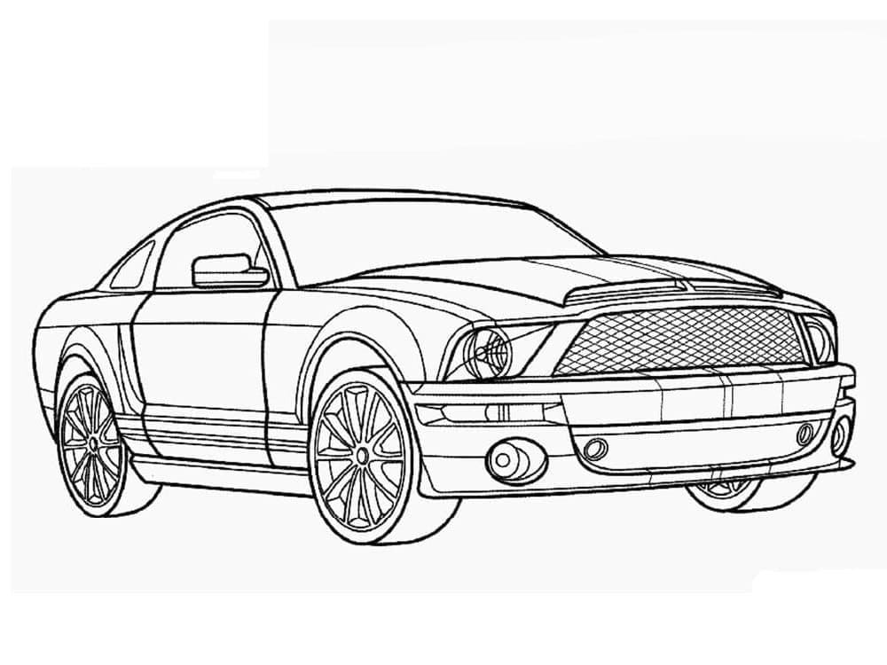 Zdarma Auto k Tisku pro Děti omalovánka