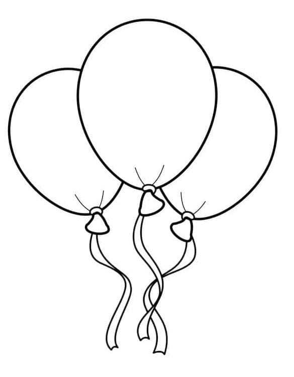 Zdarma Balónek pro Malé Děti omalovánka