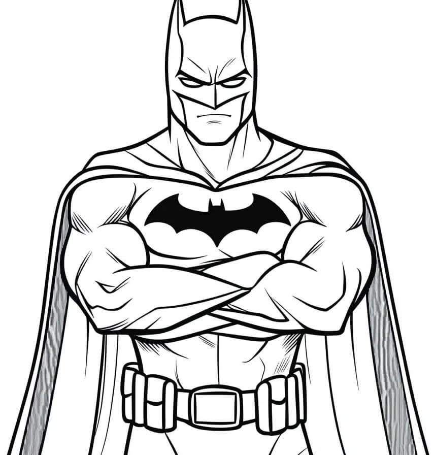 Zdarma Batman pro Malé Děti omalovánka