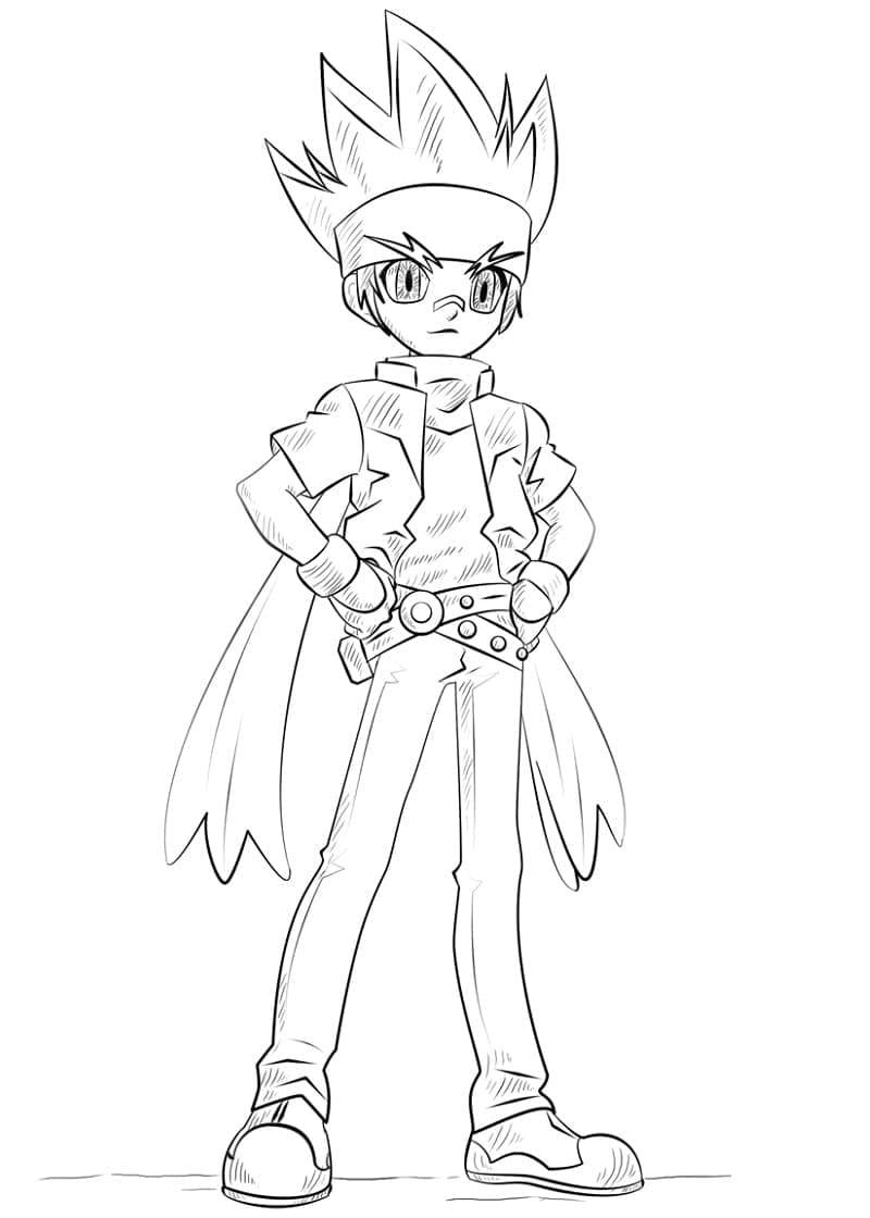 Zdarma Beyblade omalovánka