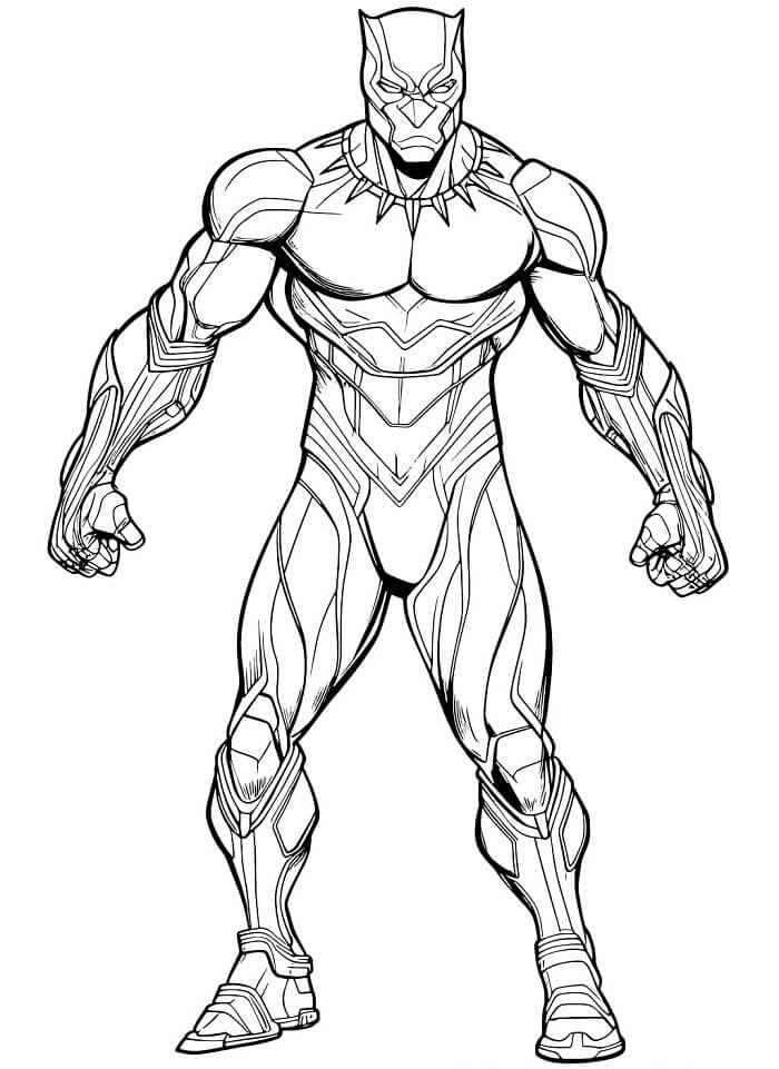 Black Panther omalovánky