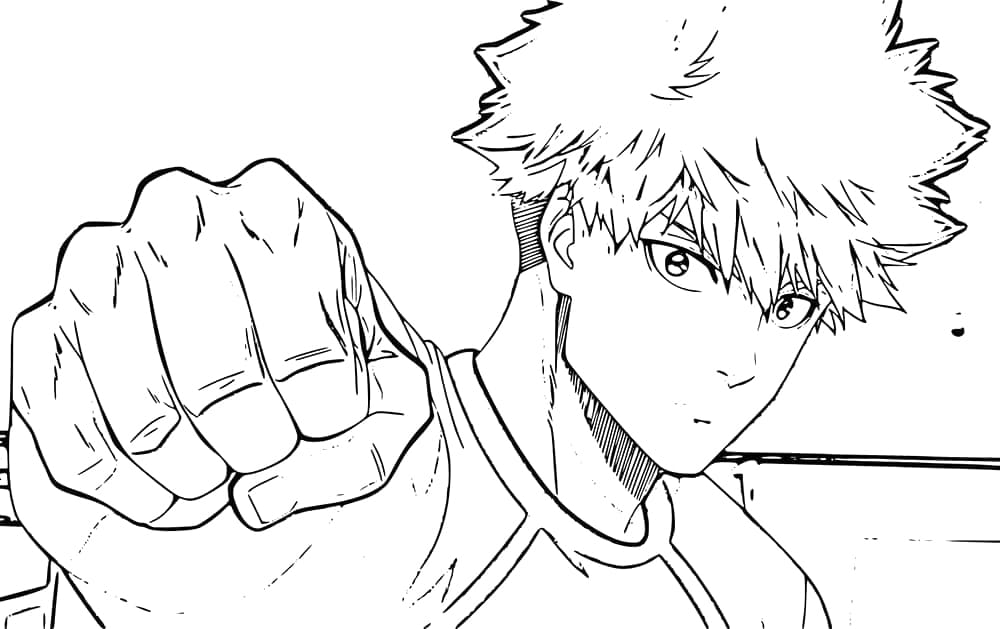 Zdarma Blue Lock pro Malé Děti omalovánka