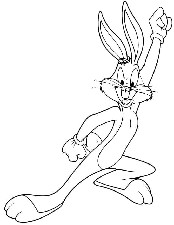 Zdarma Bugs Bunny pro Malé Děti omalovánka
