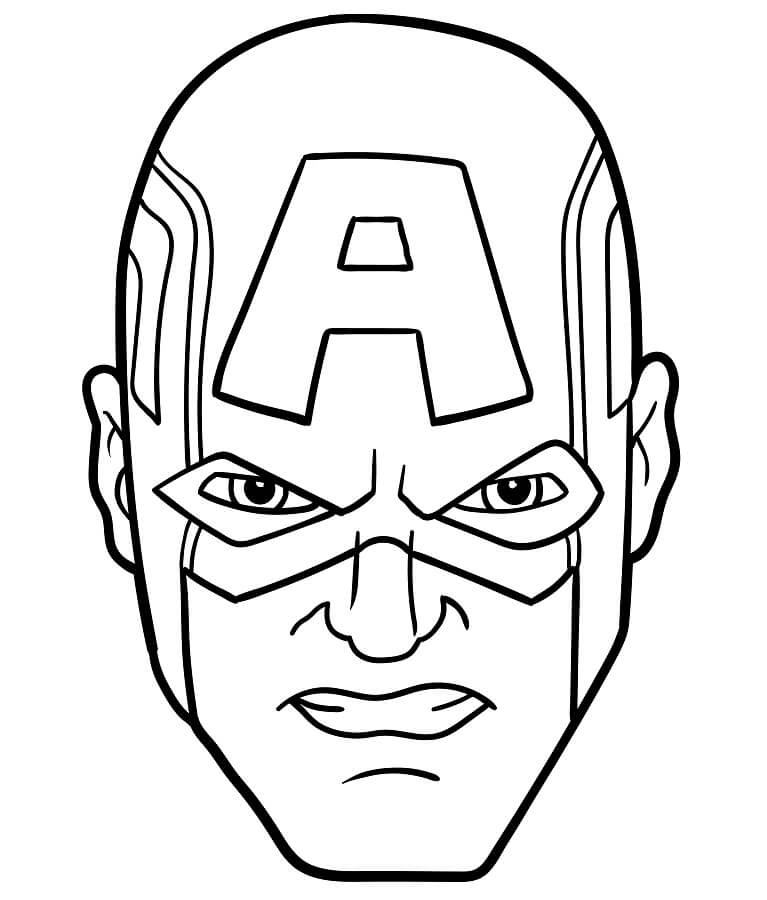 Zdarma Captain America omalovánka