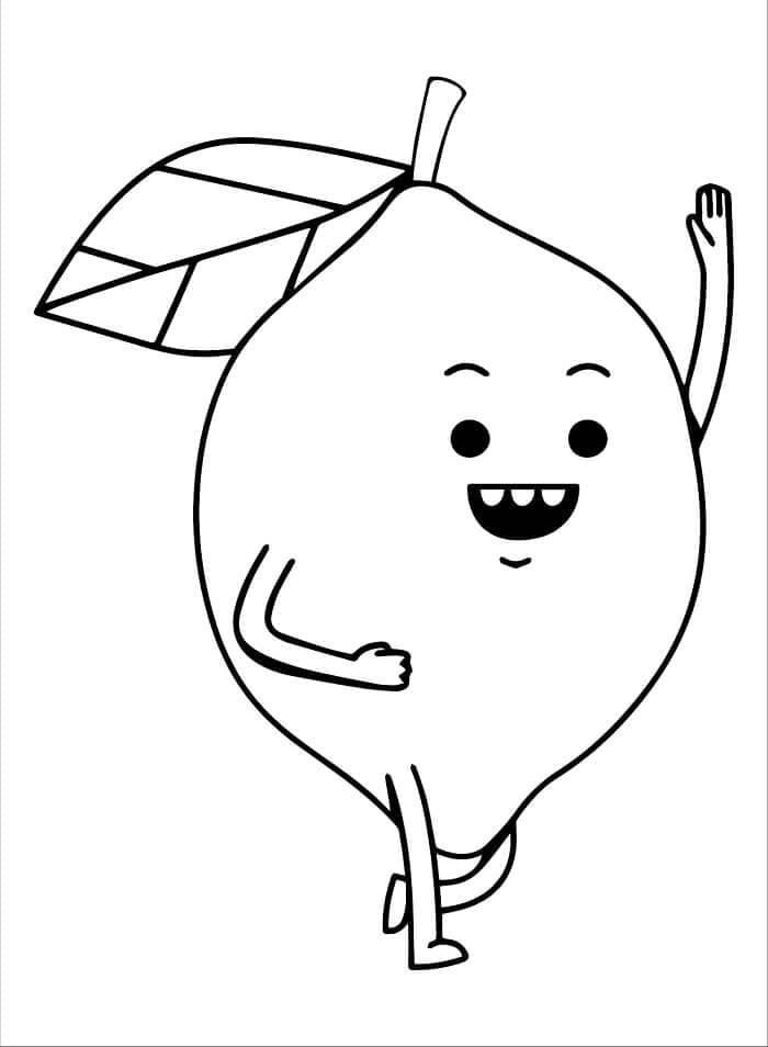 Zdarma Citrón Obrázek omalovánka