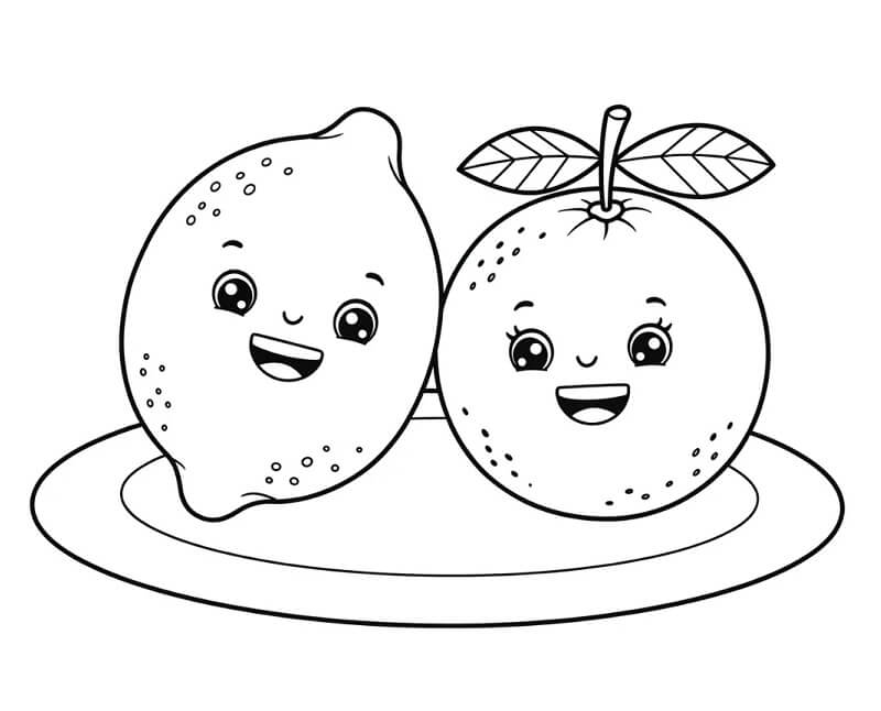 Zdarma Citrón Vymalovatelné omalovánka