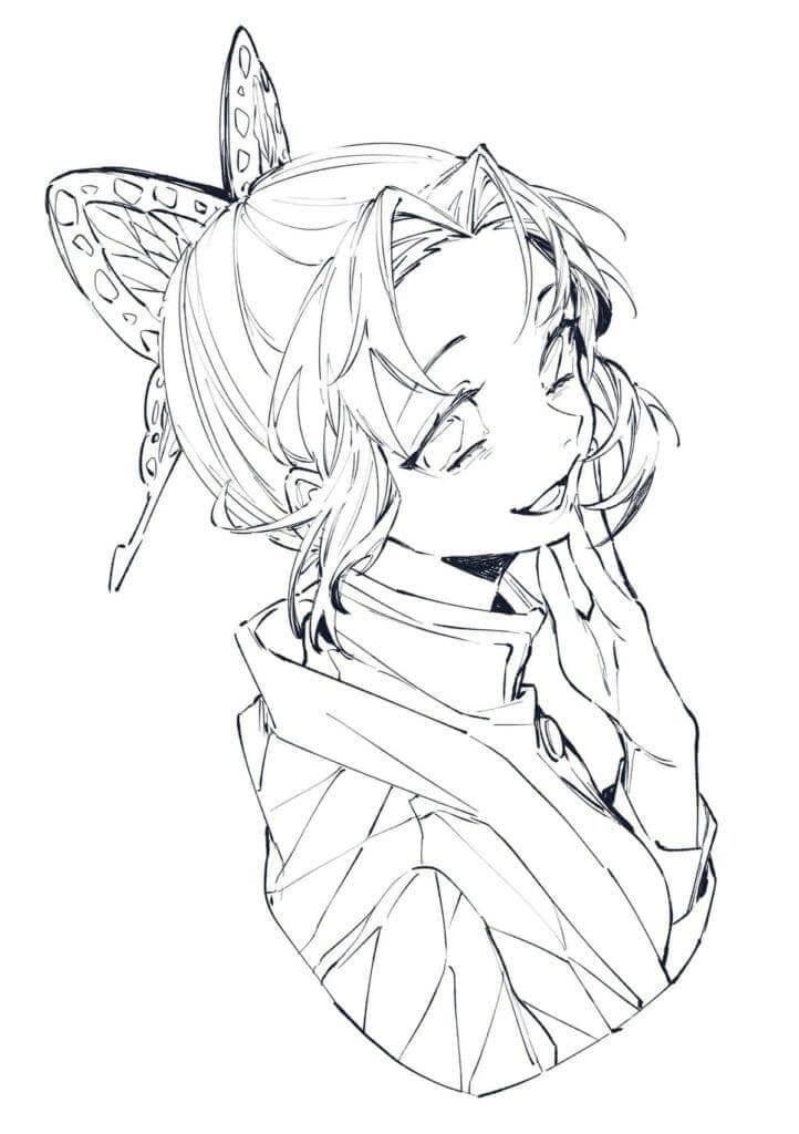 Zdarma Demon Slayer pro Malé Děti omalovánka