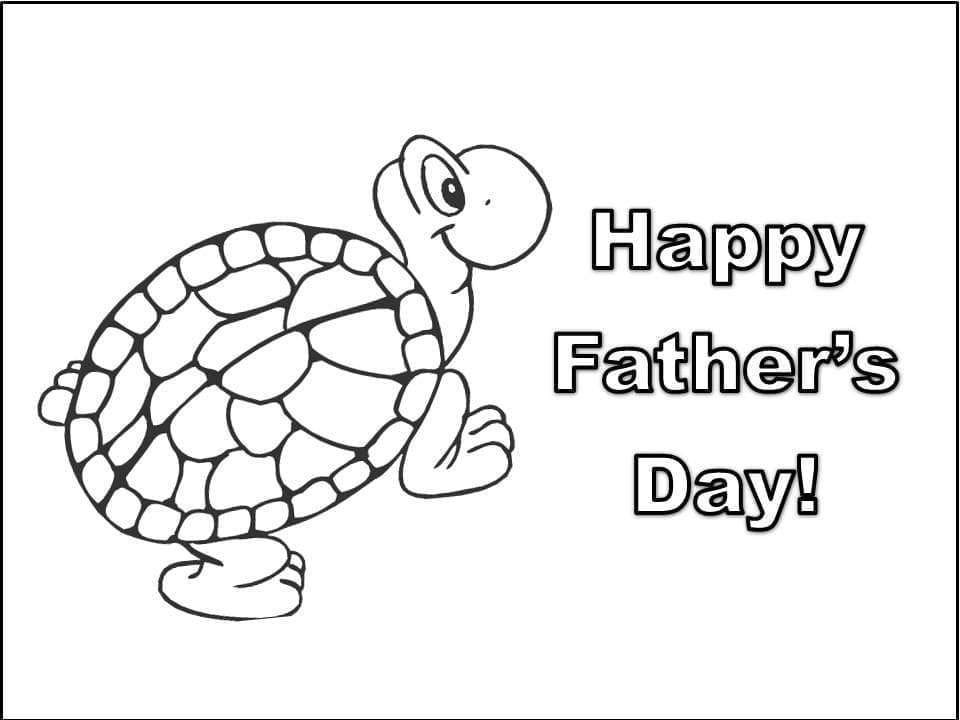 Zdarma Den otců pro Malé Děti omalovánka