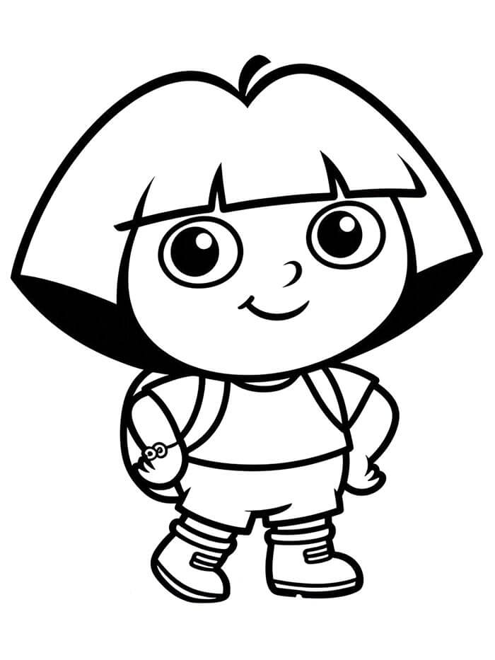 Zdarma Dora Průzkumnice omalovánka