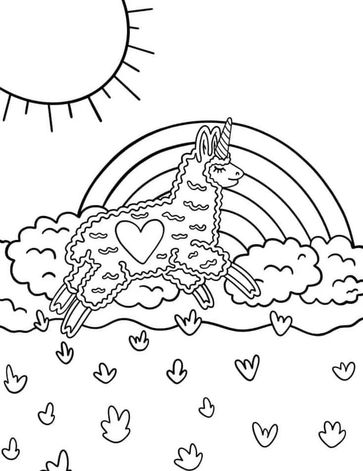 Duha omalovánky
