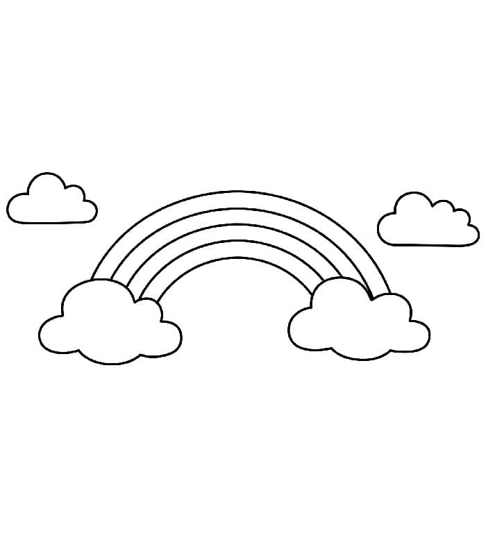 Zdarma Duha pro Malé Děti omalovánka