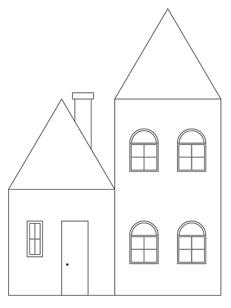 Zdarma Dům pro Malé Děti omalovánka