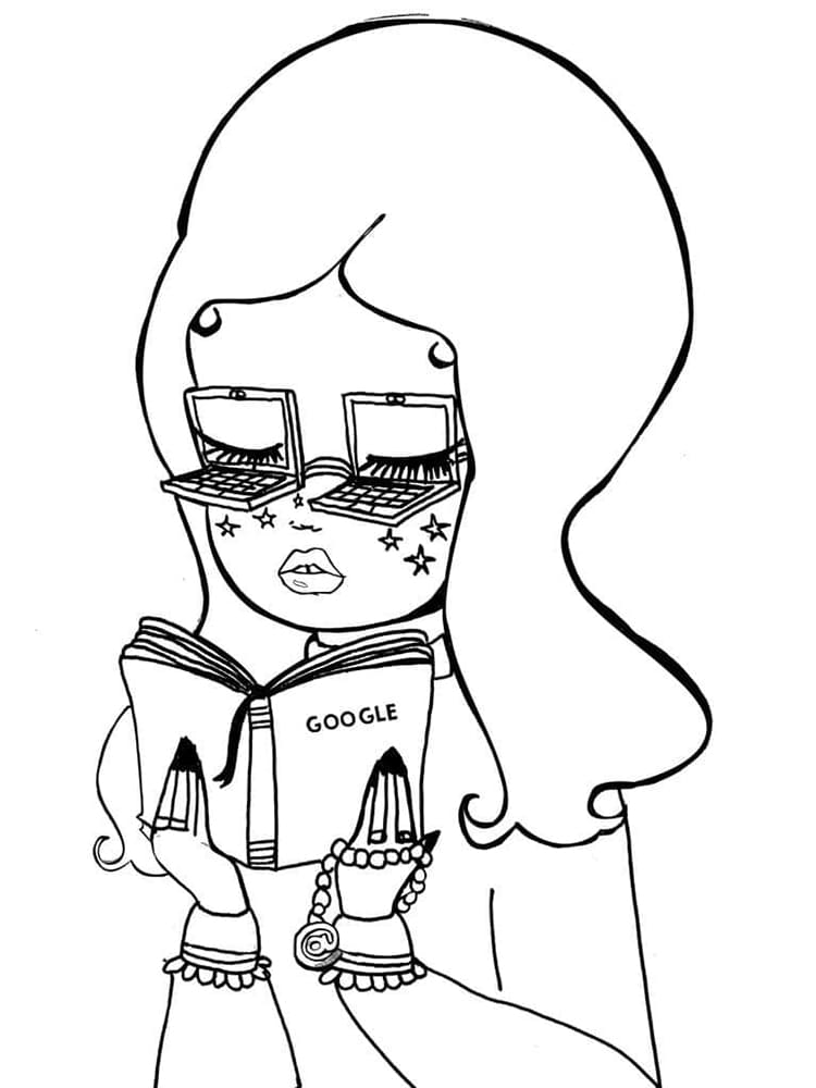 Zdarma Estetický pro Dospělé Osoby omalovánka