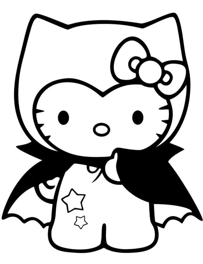 Zdarma Hello Kitty pro Malé Děti omalovánka