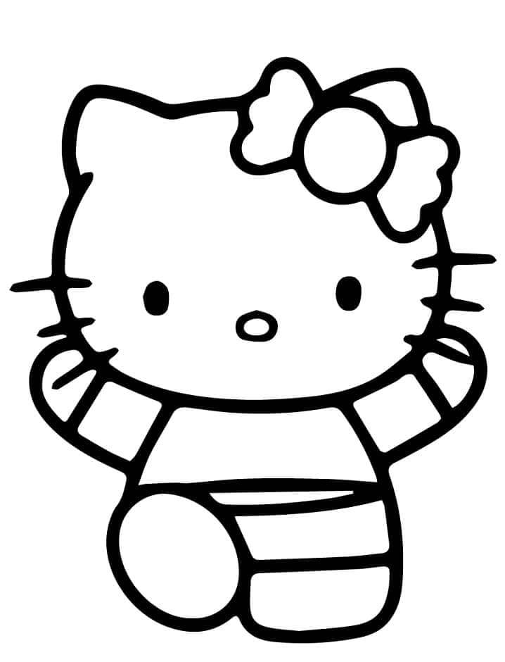 Zdarma Hello Kitty omalovánka