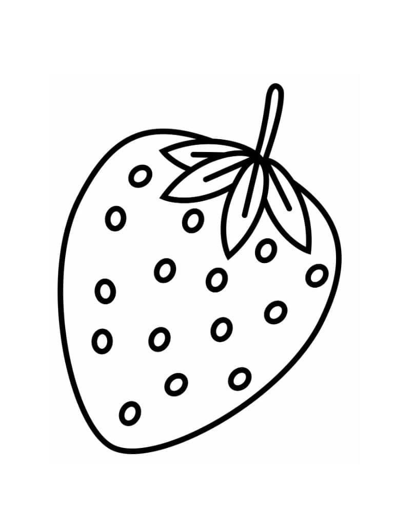 Zdarma Jahoda pro Malé Děti omalovánka