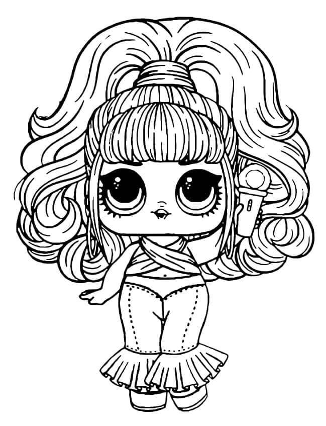 Zdarma LOL Panenka Vymalovatelné omalovánka