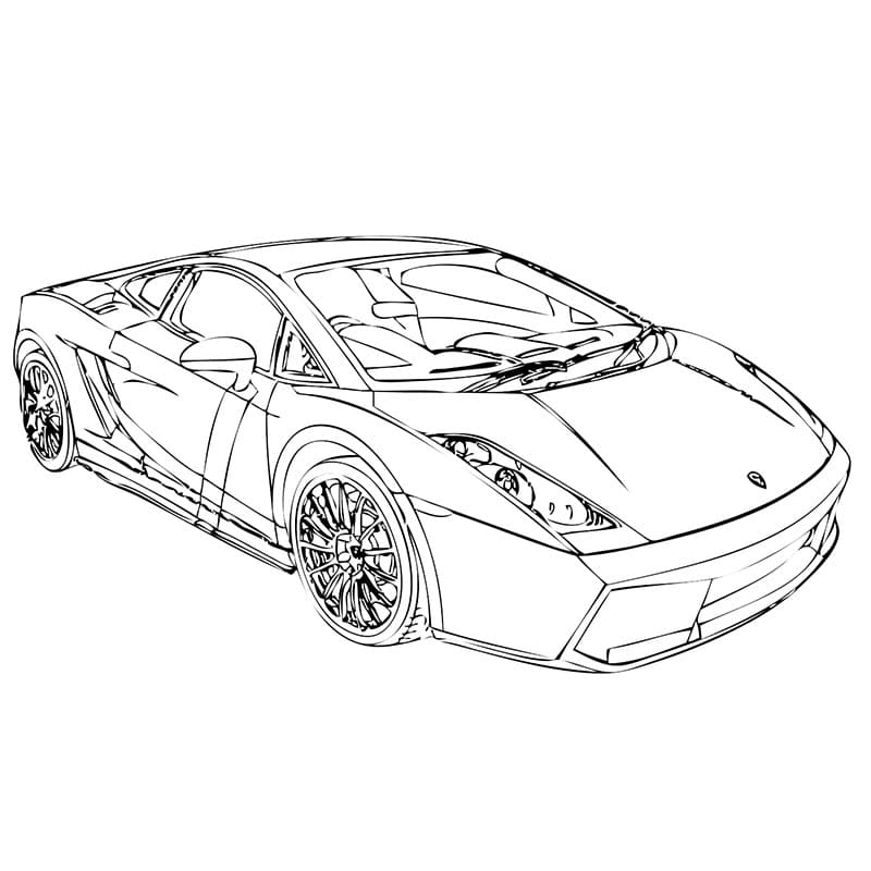 Zdarma Lamborghini Obrázek omalovánka
