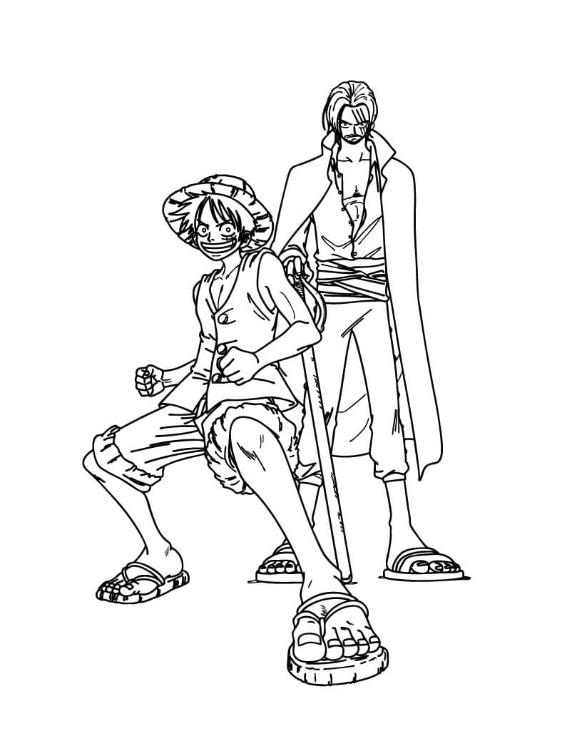 Zdarma Luffy Vymalovatelné omalovánka