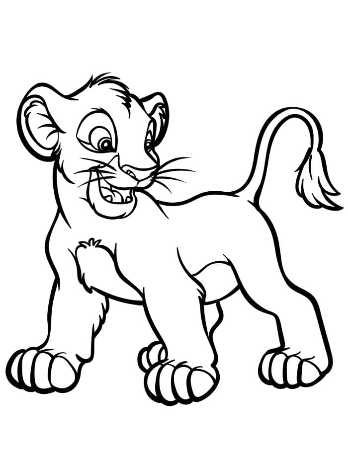 Zdarma Lví Král Vymalovatelné omalovánka