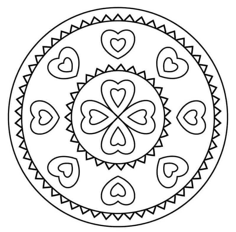 Zdarma Mandala Vymalovatelné omalovánka