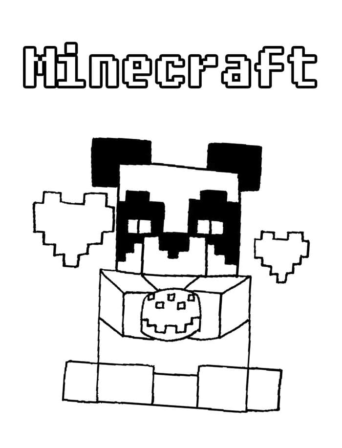 Zdarma Minecraft omalovánka