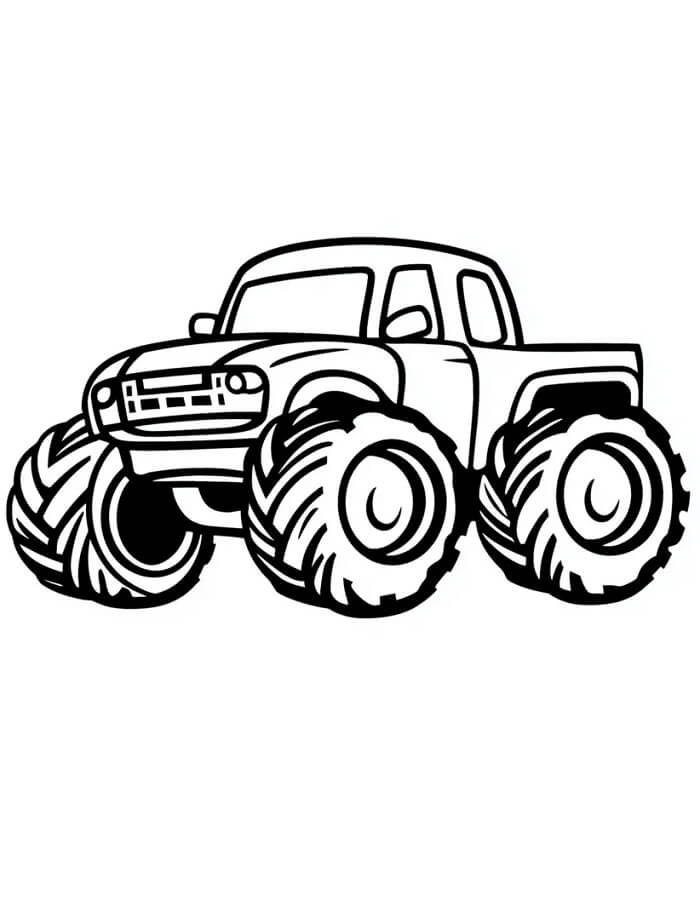 Zdarma Monster Truck omalovánka