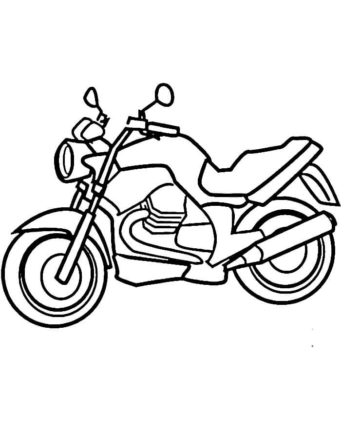 Zdarma Motocykl pro Malé Děti omalovánka