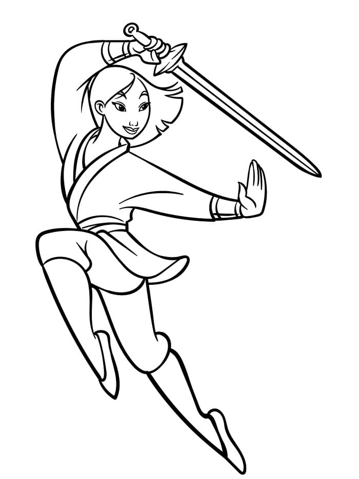Mulan omalovánky