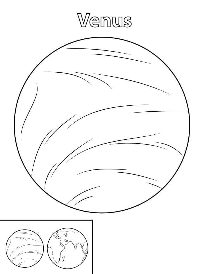 Zdarma Planeta omalovánka