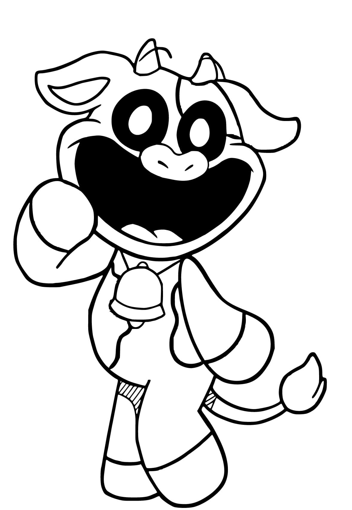 Zdarma Poppy Playtime Obrázek omalovánka