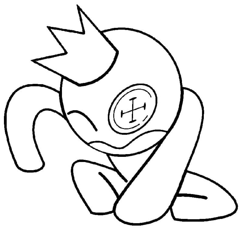 Zdarma Rainbow Friends Obrázek omalovánka